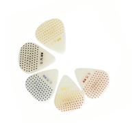 5Pieces Textured Grip Fluorescent Guitar Picks 6 Hour Glow ABS Texture Professional Suitable for Live Shows Rehearsals Glowing Glow in Dark Plectrums Fluorescent Music Textured Grip ABS Night Bass Low