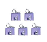 5Pieces Tiny Travel Notebook Keychains Refillable PVC Journal Pocket Memobook for Keyring Luggage Backpacks Charm Outdoor Notebook