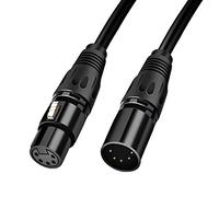 5PIN XLR Cable, HOSONGIN 5-PIN XLR Female to Male Patch Cable Microphone Cable DMX512 Cable, 5Ft