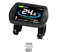 5Pins for KT-LCD8YU, 24V 36V 48V Ebike LCD Display with USB Port, SM Interface Meter Panel, Clear Backlit Screen for Easy Reading, Compatible with Electric Bicycle Components