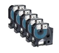 5PK 10PK 18051 Heat Shrink Tube Compatible With 6mm 9mm 12mm 19mm 24mm Sizes 18052 18053 18054 18055 18056 For Printer Models 4200 5200(5PK 19mm White)