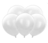 5PK 30cm ASST WHITE LED BALLOONS WEDDING