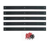 5pk 600mm Anti Slip Strips for Decking | 10+ Year Lifespan | Hard Wearing Polypropylene with Fixings | Outdoor Safety for Steps & Ramps (Black)