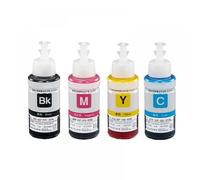 5PK 70ml Dye Ink Refill Compatible With Various Printers Including L200 L210 L222 L100 L110 L120 L132 L550 L555 L300 L355 L362(1BK 1C 1Y 1M)