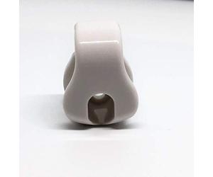 5PK CHILD SAFETY BRACKETS FOR ROLLER, ROMAN BLINDS & CURTAIN CORDS WHITE SIDE FIX