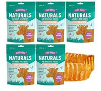 5pk Pure Breed Beef Trachea For Dogs Air-Dried Natural Dog Treats Low Fat High Protein Chews Long Lasting Calming Training Pet Rewards Small to Large Breeds Grain-Free Digestible 5x50g, 250g total