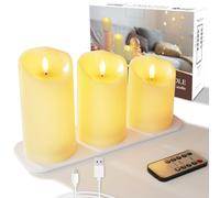 5plots Flameless Candles, 3pcs