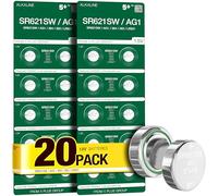 5Plus Group 20 Pcs SR621SW AG1 364 363 LR621 LR60 1.55V Button Cell Watch Batteries