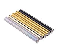 5Ppcs Hot Foil, Metallic Variety 5 Pack Multi Color 19Cmx5 Meters Fiver Rollers Hot Stamping FoilGold Foil,Foil by Laser Printer and Laminator Toner Reactive Foil for Scrapbooking Paper Crafts