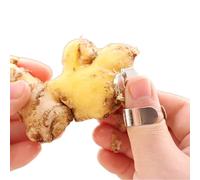 5ps Multifunctional Ginger Garlic Mini Chestnut Peeler Stainless Steel Peeling Tools Adjustable Ring Design Fruit and Vegetable Tools