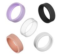 5psc Smart Ring Protector Compatible with Ultrahuman Ring Air Oura Ring Gen 2 & Gen 2 Air Ultra Thin Silicone Cover Protector for Women Men Anti-Scratch Elastic Cover for Outdoor, Gym, and Daily Use