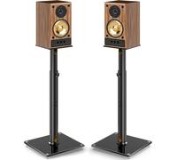 5Rcom Universal Speaker Stands for Surround Sound，Height Adjustable from 830mm-1100mm Each Holds 5kgs