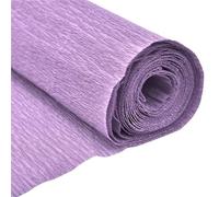 5rolls 250x50cm Colored Crepe Paper Roll Origami Crinkled Craft DIY Flowers Decoration Wrapping For Gift Wrapping(Purple)