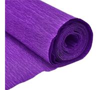 5rolls 250x50cm Colored Crepe Paper Roll Origami Crinkled Crepe Paper Craft DIY Flowers Decoration Wrapping Paper Craft(Dark purple)