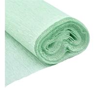 5rolls 250x50cm Colored Crepe Paper Roll Origami Crinkled Crepe Paper Craft DIY Flowers Decoration Wrapping Paper Craft(Green)
