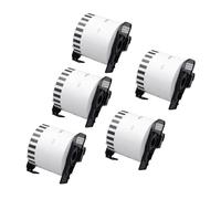 5Rolls Thermal Paper Compatible for Br-Other Label Printer DK-22205 Continuous DK-11204 Die-Cut Standard Address Labels for QL570(DK-22210 5 Rolls)