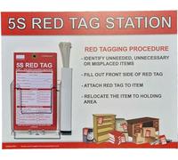 5S Red Tag Holder Dispenser