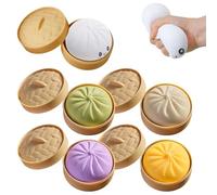5SET Giant Dumpling Squeeze,Giant Squish-y Dumpling Toy,Soft Squeezing Decompression Dough,Large Stress Relief Sensory Ball for Adults & Kids,Anxiety Relief Fidget Toy for Decompression ,Sensory Play
