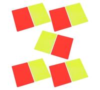 5set Professional Referee Cards for Rule Enforcement Soccer Education Easy to Use Football Warning Ejection Delay Cards for Sport Competition