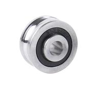 5set SG10 SG15 SG20 SG25SG66+M4 M5 M6 M8 Screw Bolts Bearing U-Groove Track Guide Roller Bearing Textile Machine Pulley Bearings(SG25 M8x28mm)