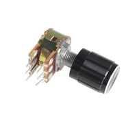 5Set WH148 Potentiometer Kit 15MM Linear Taper Rotary Potentiometers Resistor 6Pin with Knob Cap B1K 2K 10K 20K 50K 100K 500K 1M(100K Ohm)