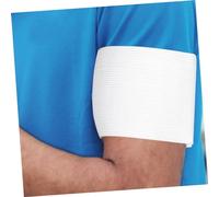 5sets Blank Captain Armband for Football DIY Portable Sports Player Band Lightweight Elastic Arm Bands for Rugby Basketball Ice Hockey Multi Use Team Accessories 3pcs*5