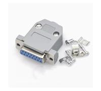 5sets DB15 RS232 15Pin 2 Row Female Male Connector COM Adapter With Plastic Case DIY(Female)