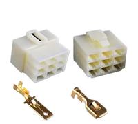 5Sets Electric Vehicle, Motorcycle, Car Connector Plug, 6.3mm Connector, 1P2P3P4P6P, High Current Male Female Kit Plug(9P)