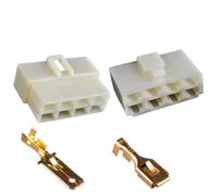 5Sets Electric Vehicle, Motorcycle, Car Connector Plug, 6.3mm Connector, 1P2P3P4P6P, High Current Male Female Kit Plug(8P)