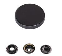 5Sets Flat Press-Stud Buttons French Tweed Style Alloy Sew-on Snap Buttons for Garment Down Jackets Coats Tweed Fabrics