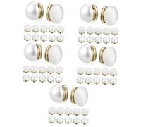 5sets Magnetic Hijab Magnets with Artificial Pearls Versatile Scarf Pins for Wedding Veils and Casual Wear No Damage Easy to Use Brooches for Secure Fashion Styling 12pcs*5