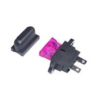 5sets Waterproof Auto Standard Middle Fuse Holder + Car Boat Truck ATC ATO Blade Fuse 5A 7.5A 10A 15A 20A 25A 30A 35A 40A(30A)
