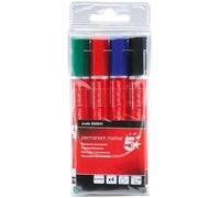 5Star 500941 marker 4 pc(s) Bullet tip Black, Blue, Green, Red
