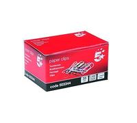 5Star 503344 Metal Trombone - Paperclip (Multicoloured, 1000 Piece 1000pièce (S) (S))