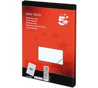 5Star 900060 self-adhesive label Rectangle Removable White 6500 pc(s)