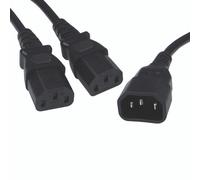 5 Star Power Cable C14 to 2x C13 Power Splitter Cable 2.5m FS676656