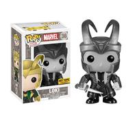 5Star-TD Funko Pop! Marvel Black/White Loki with Helmet Figure #36 HOT Topic Exclusive