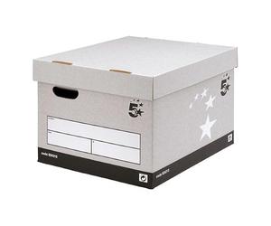 5STAROFF STORAGE BOX + LID GREY PK10