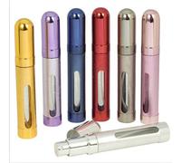 5starwarehouse 12ml Refillable Perfume Atomiser Atomizer Aftershave Travel Spray Miniature Bottle With Window (Silver)