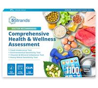 5Strands Food & Environmental Intolerances, Deficiency Test, 985 Items Tested, Includes 4 Tests - Food Intolerance, Environment Sensitivity, Nutrition & Metals Imbalance Test, Results in 7 Days