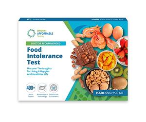 5Strands Food Intolerance Test, 400 Items Tested, Food Sensitivity at Home Test Kit, Accurate Hair Analysis, Holistic Health Results in 5-7 Days