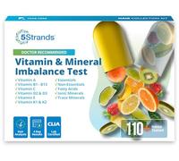 5Strands Nutrition Test, 112 Vitamins, Minerals, Amino Acids Tested, Identify Nutrient Absorption Issues, Holistic At Home Imbalance Testing, Results in 4 Days