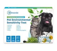 5Strands Pet Environmental Sensitivity Test, 282 Items Tested, at Home Intolerance Test for Dogs & Cats - Fabrics, Grass, Trees, Pollen, All Ages & Breeds, Pet Health Check, Results in 4 Days