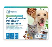 5Strands Pet Food Intolerance, Environmental & Heavy Metal Sensitivity, and Nutritional Imbalance Test, 1036 Items Tested, Cat & Dog Gut Health Test for All Breeds & Ages, Results in 4 Days