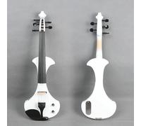 5string Electric Violin Professional Sound White Color Solid wood Ebony Fittings Violin Case Bow