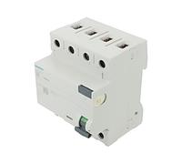 5SV3346-6 RCD Switch lNominal: 63A IDiff: 30mA Pole: 3+N 230/400VAC DIN SIEMENS