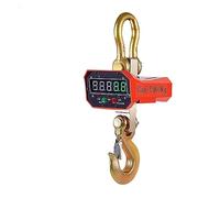 5T/5000kg Digital Lifting Scale Red Or Green Display Aluminum Shell Wireless Remote Control Industrial Weighing Crane Scale(Green Word)