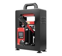 5t Hydraulic Heat Press Machine 1200w Rosin Press, Adjustable Pressure Time Temperature, Dual Plates Heating Presser Machine for T-Shirt DIY Leather Flower Plant