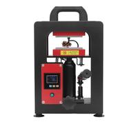 5T Hydraulic Heat Press Machine, 900W 220V Manual Rosin Heat Press, Adjustable Pressure Time Temperature, Heavy Duty Heating Presser for DIY Leather Flower Plant