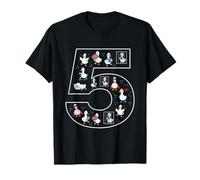 5th Birthday 5 Year Old Silly Goose Girls Animal T-Shirt